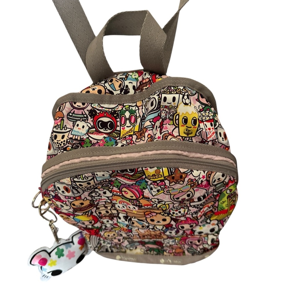 Tokidoki x Ju-Ju-Be Mini Backpack Kawaii Print + Keychain Charm - Picture 4 of 5